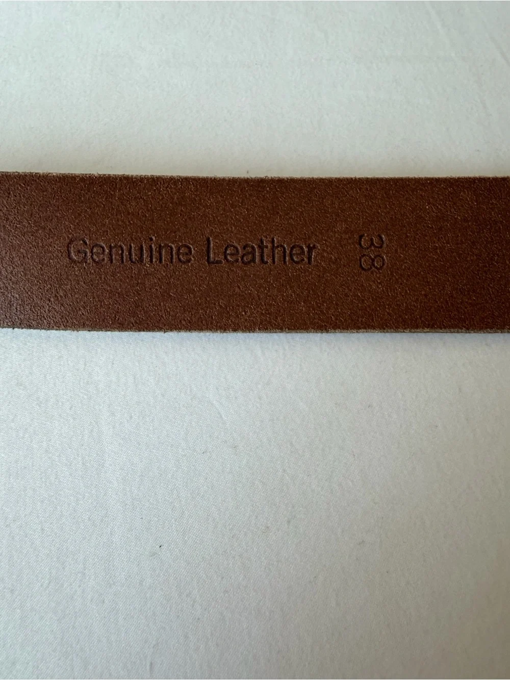 Timberland Brown Genuine Leather Belt Men’s Size 38
